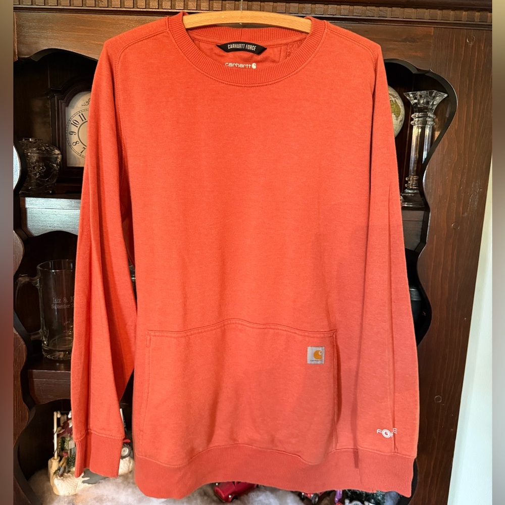 Carhartt Force sweatshirt orange Relaxed Fit women’s size large